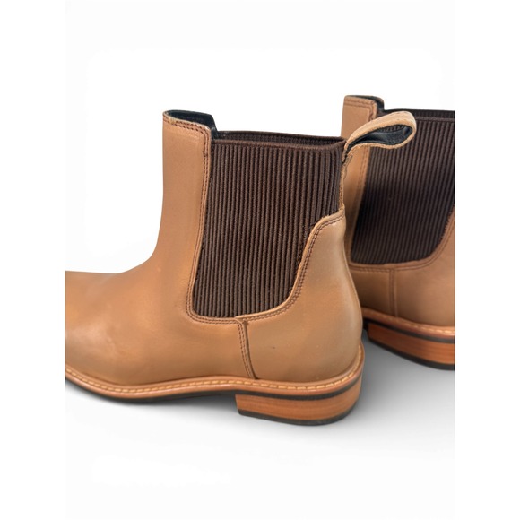 NEW SIZE 9 Nisolo All Weather Chelsea Boots Tan Leather Side Zip Women Size 9 - Picture 4 of 11
